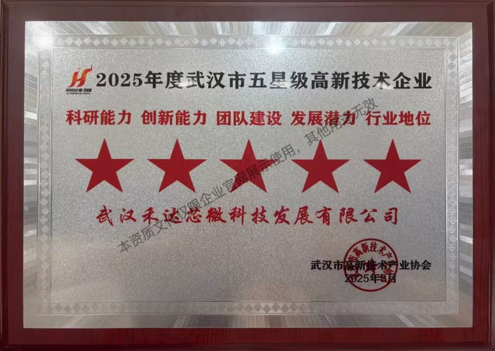2025年度武汉市五星级高新技术企业